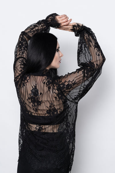 VAMPIRE BLOUSE BLACK