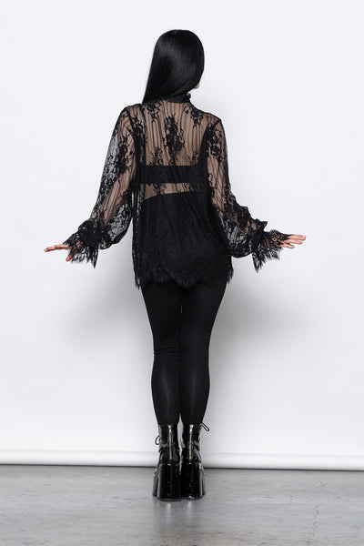 VAMPIRE BLOUSE BLACK