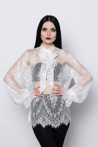 VAMPIRE BLOUSE WHITE