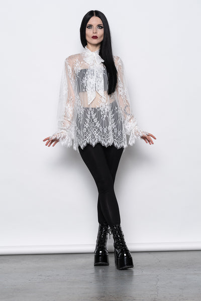 VAMPIRE BLOUSE WHITE